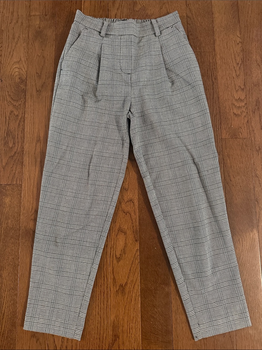 LOFT Classic Gray Glen Plaid Women’s Trousers